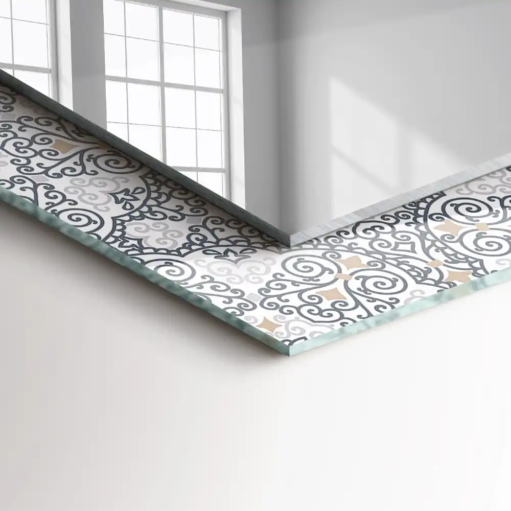 Rectangular decorative mirror Ornament pattern