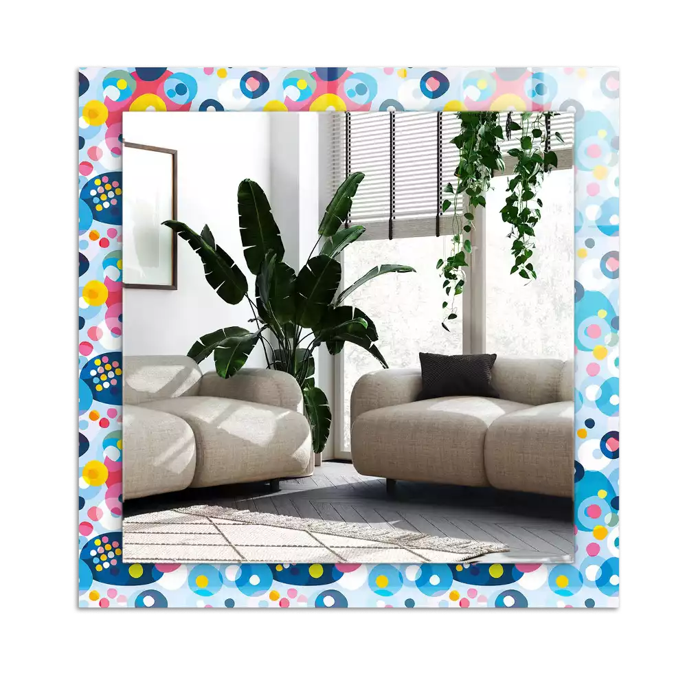 Rectangle decorative mirror Colorful abstract patterns