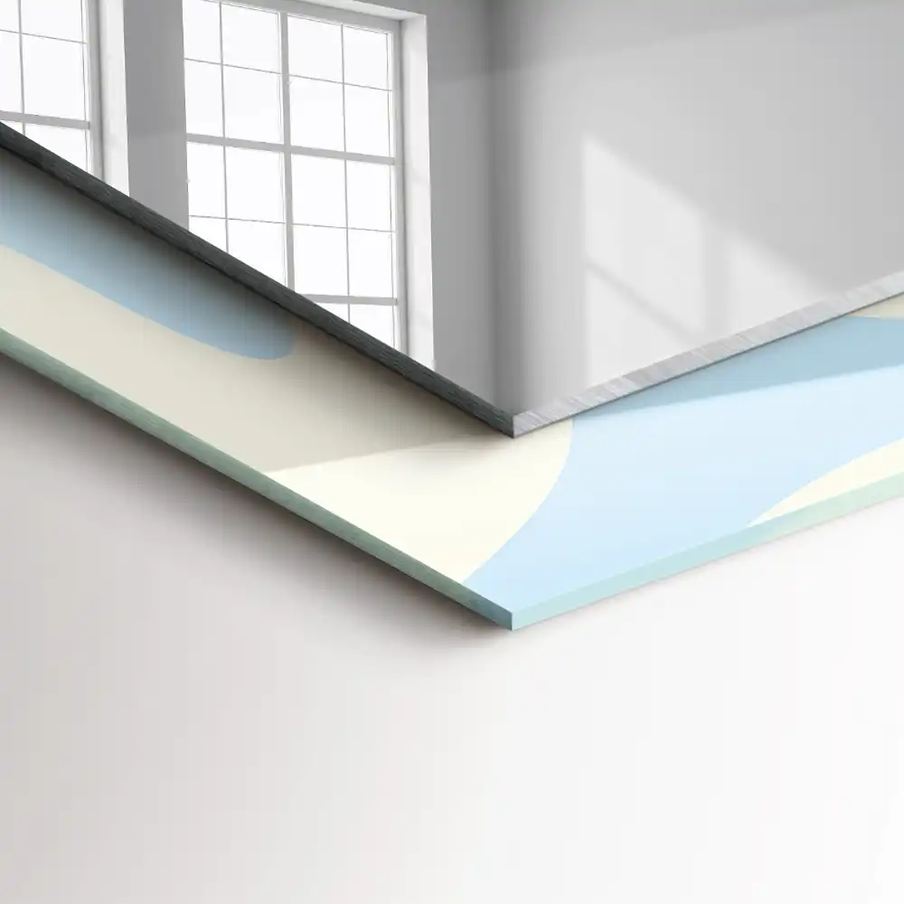 Rectangular mirror print Abstract wavy patterns
