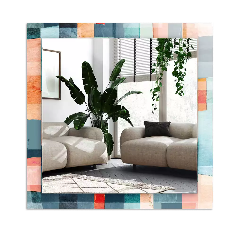 Rectangular mirror print Colorful abstract rectangles