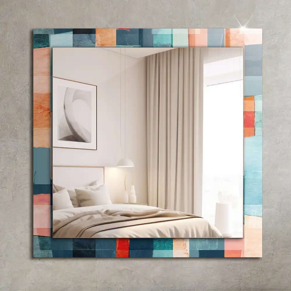 Rectangular mirror print Colorful abstract rectangles