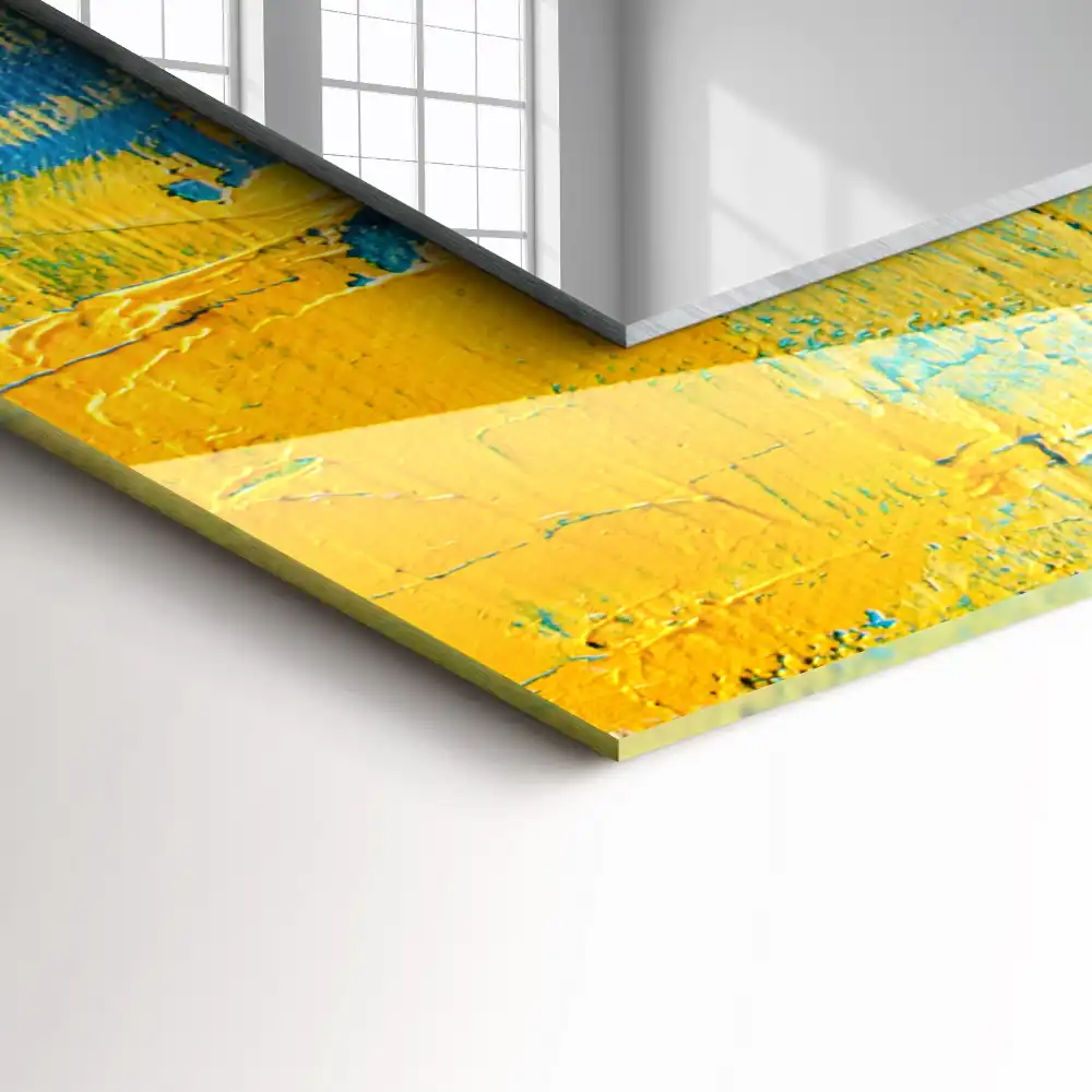 Rectangular decorative mirror Abstract oil painting