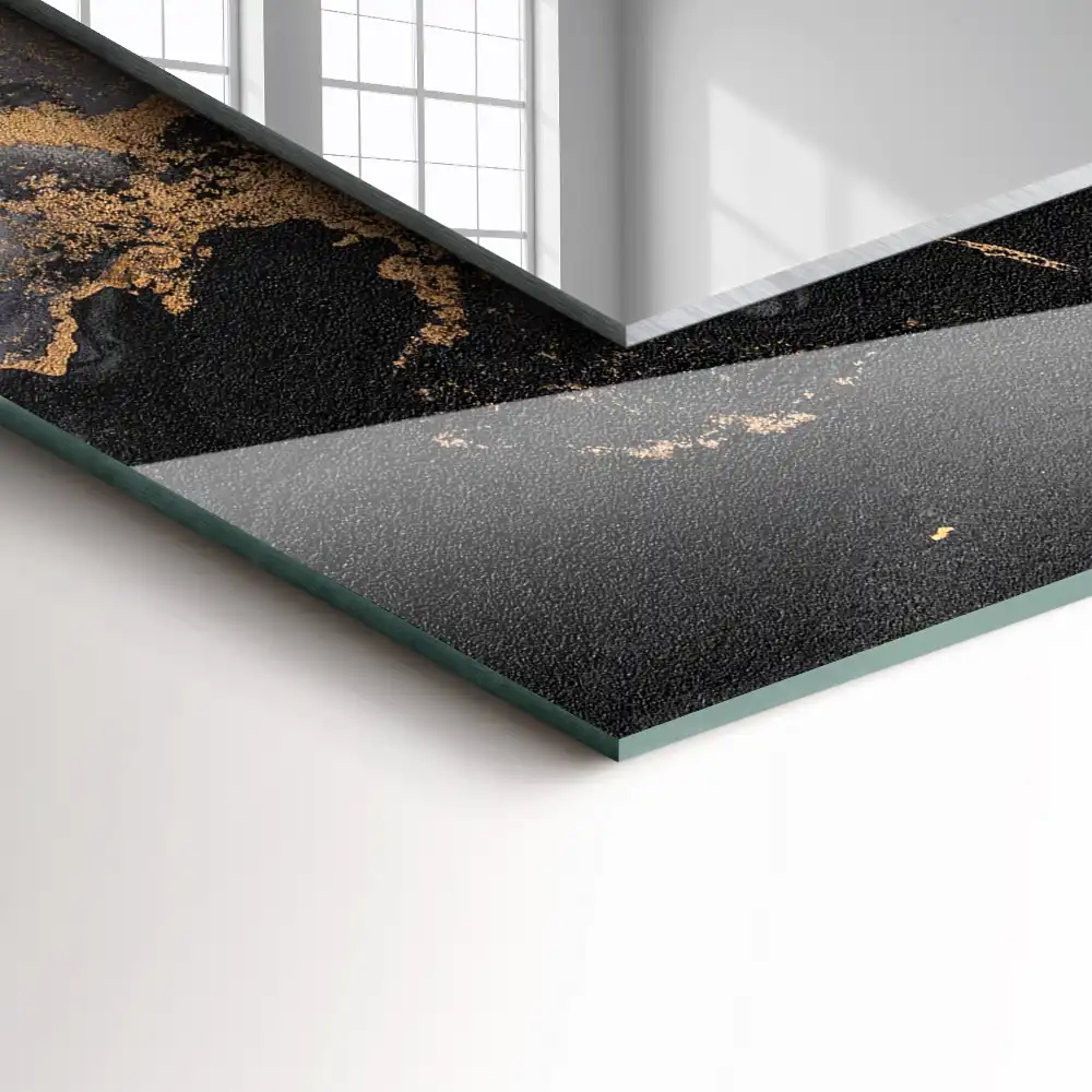 Rectangular decorative mirror Abstract modern art