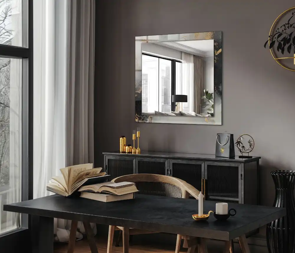 Rectangular decorative mirror Abstract modern art