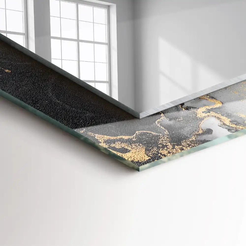 Rectangular decorative mirror Abstract modern art