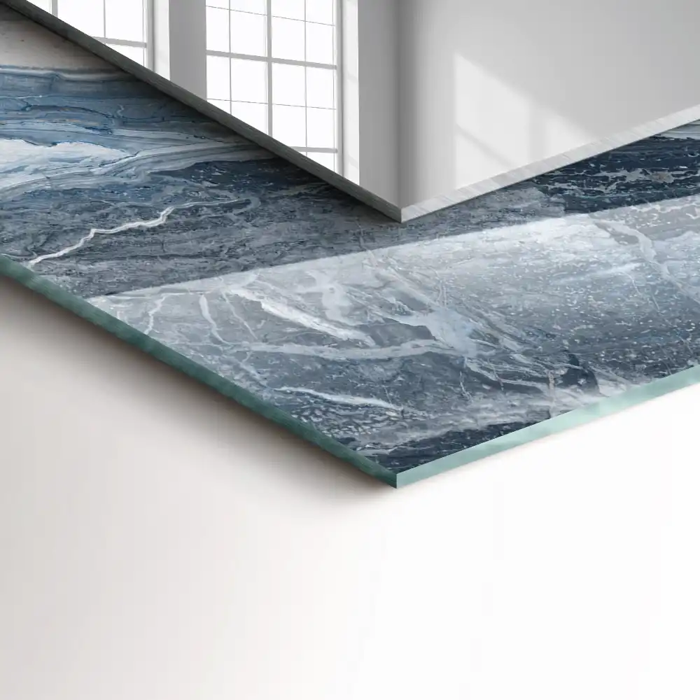 Rectangular decorative mirror Marble in shades