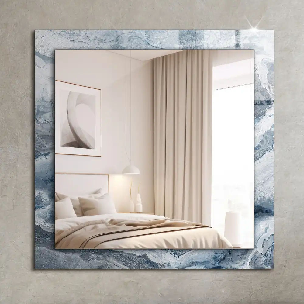 Rectangular decorative mirror Marble in shades