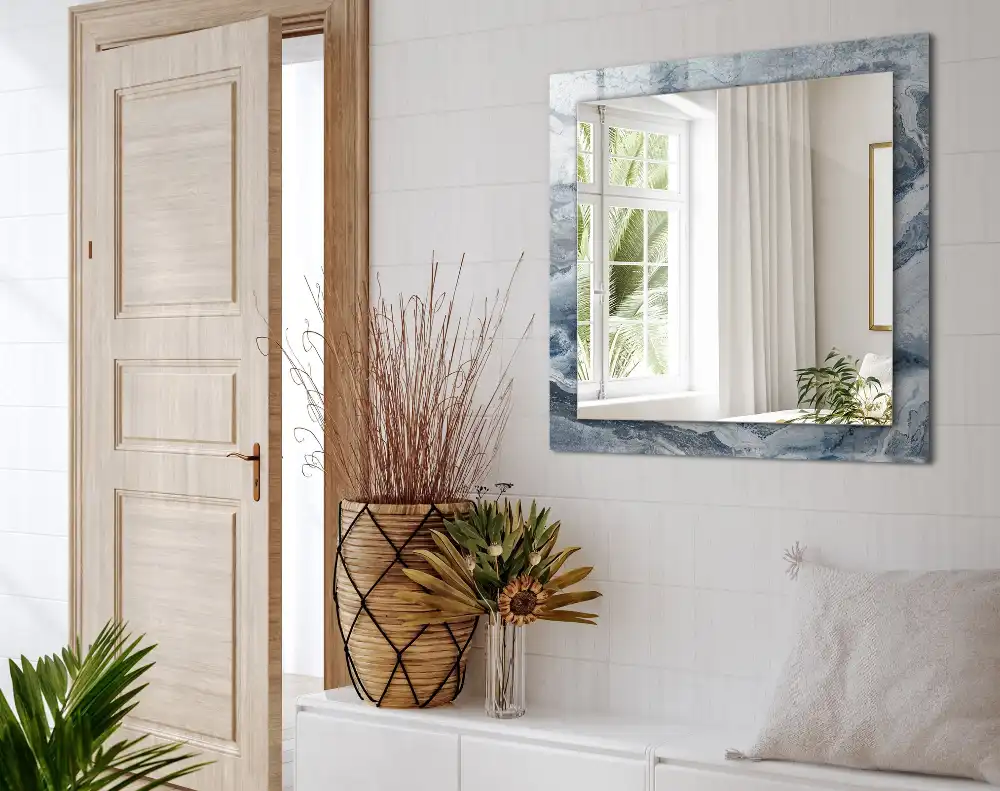 Rectangular decorative mirror Marble in shades