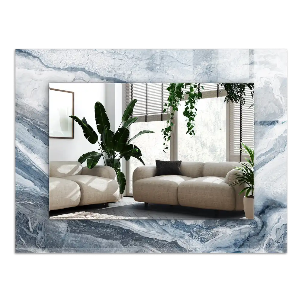 Rectangular decorative mirror Marble in shades