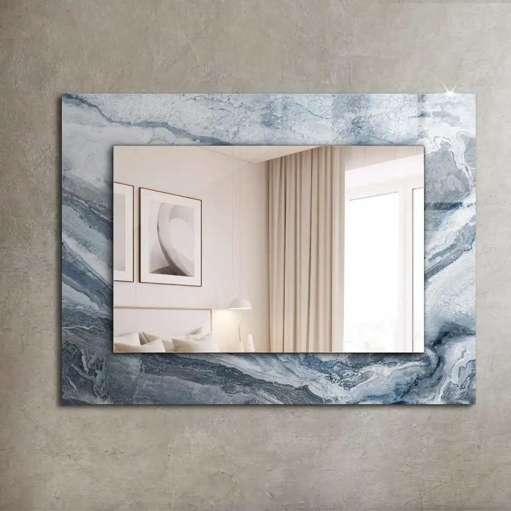 Rectangular decorative mirror Marble in shades