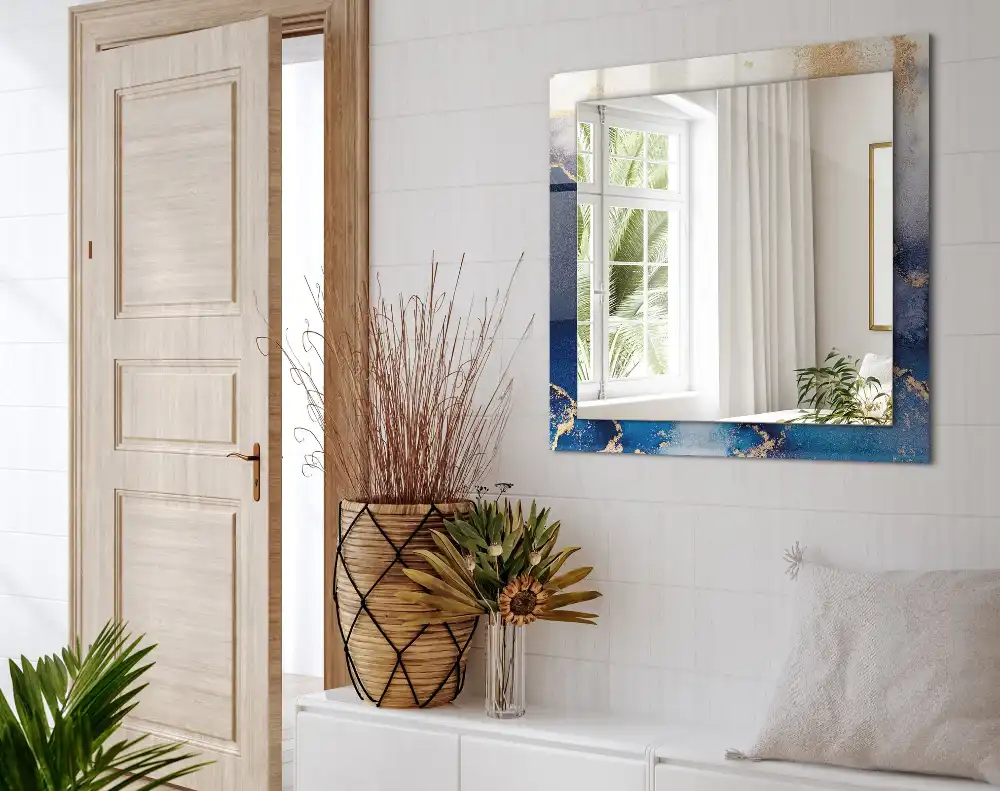 Rectangular mirror print Abstract plastic art