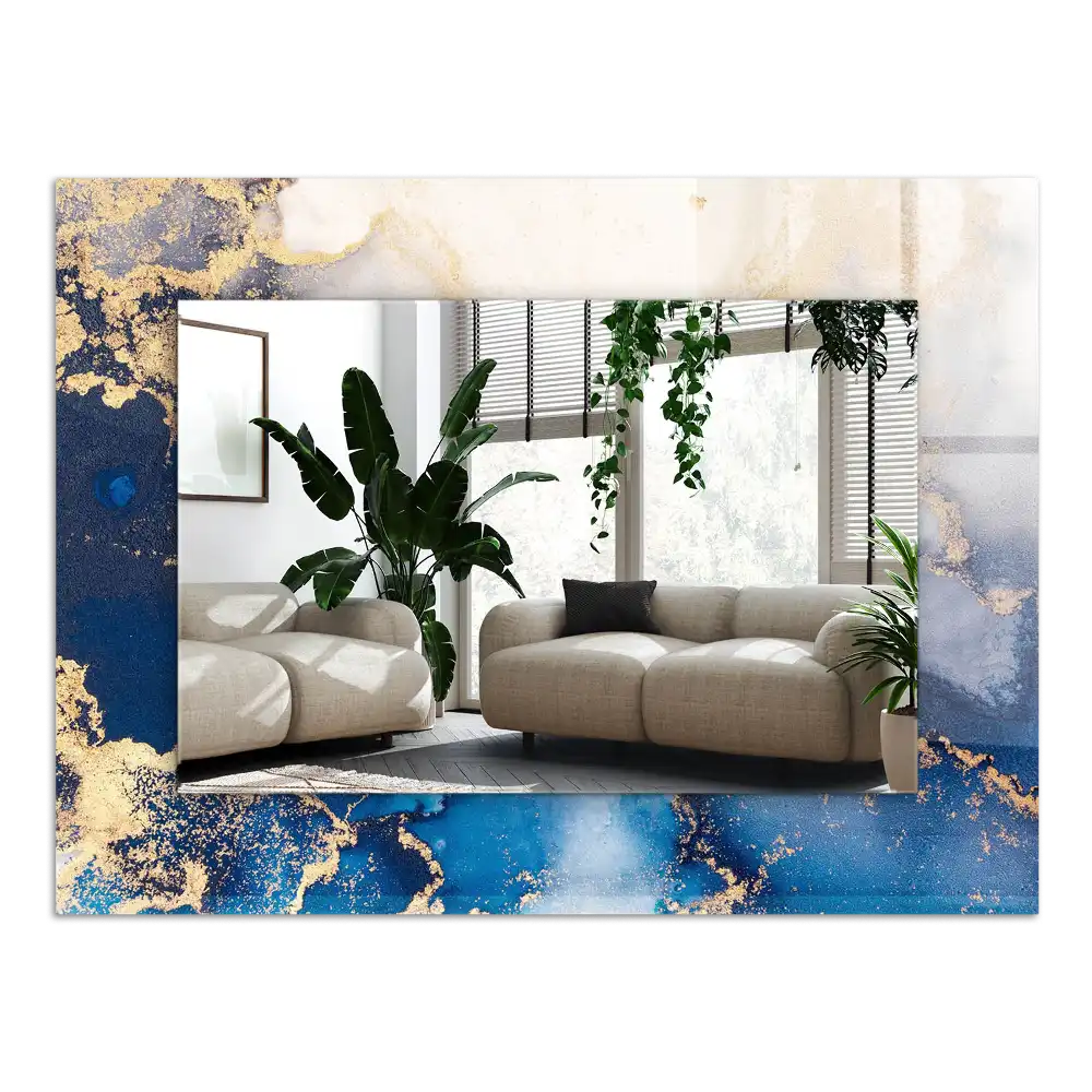 Rectangular mirror print Abstract plastic art