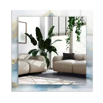 Rectangular mirror print Mountains in the fog