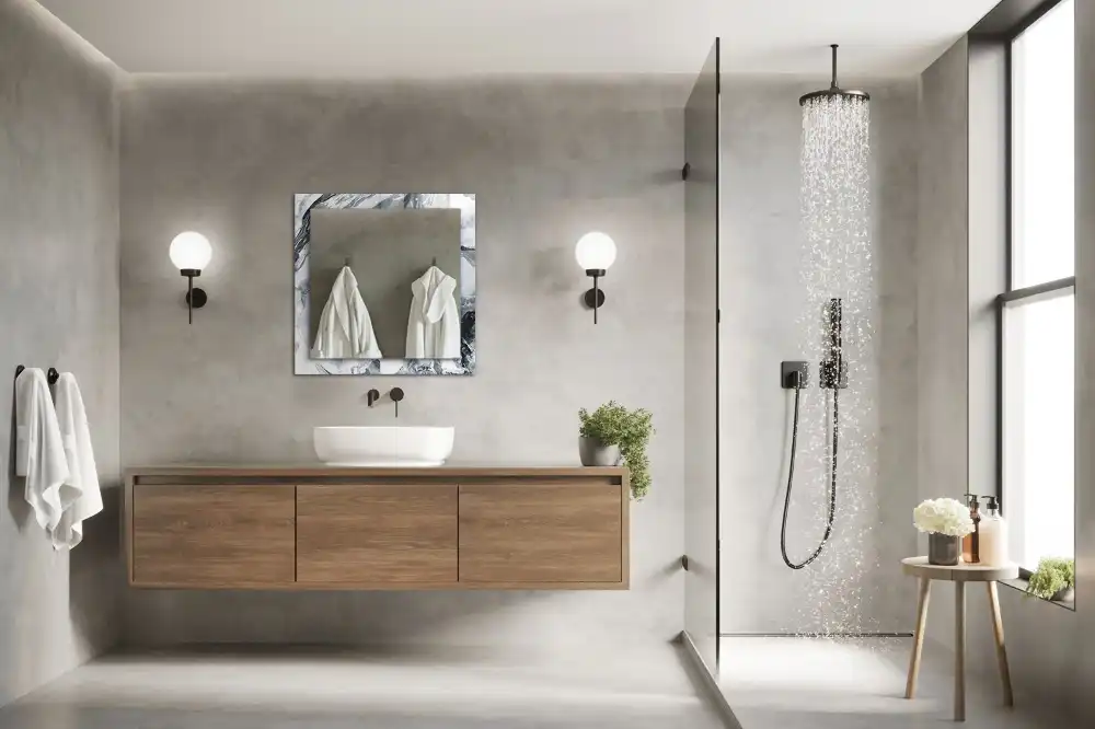 Rectangular mirror print Abstract painting composition