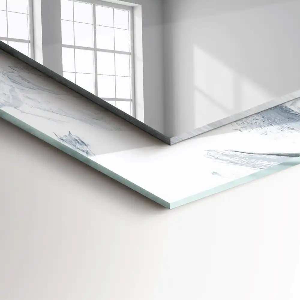 Rectangular mirror print Abstract painting composition