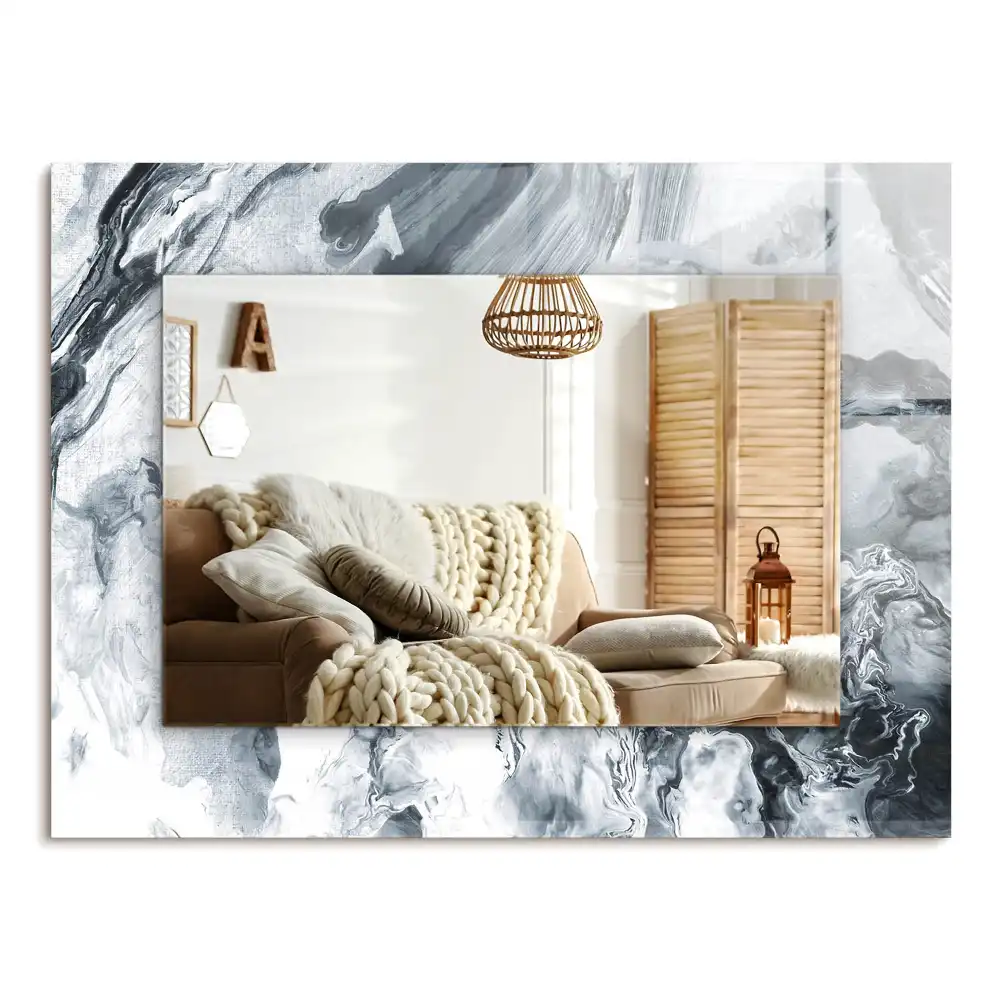 Rectangular mirror print Abstract painting composition