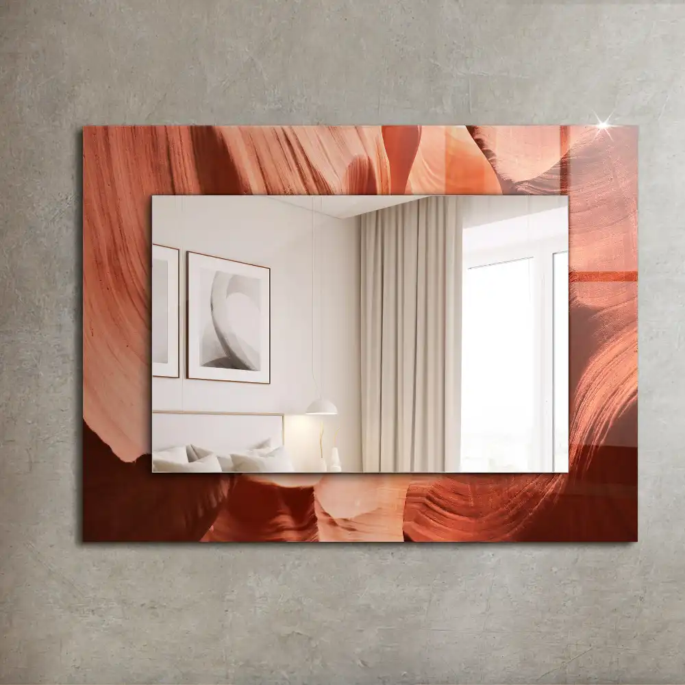 Rectangular mirror print Desert Canyon Rocks