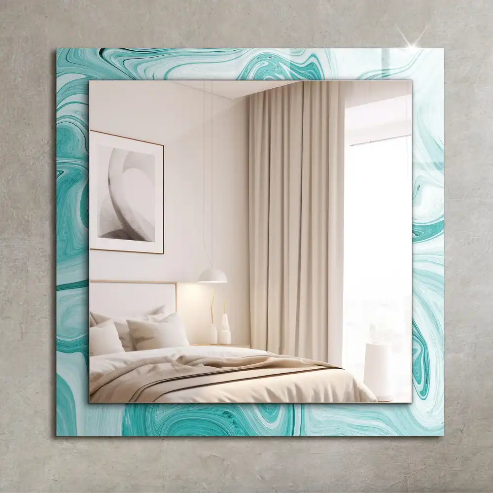 Rectangular mirror print Abstract Marble Pattern