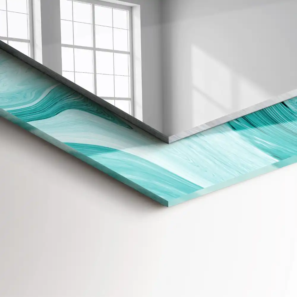 Rectangular mirror print Abstract Marble Pattern