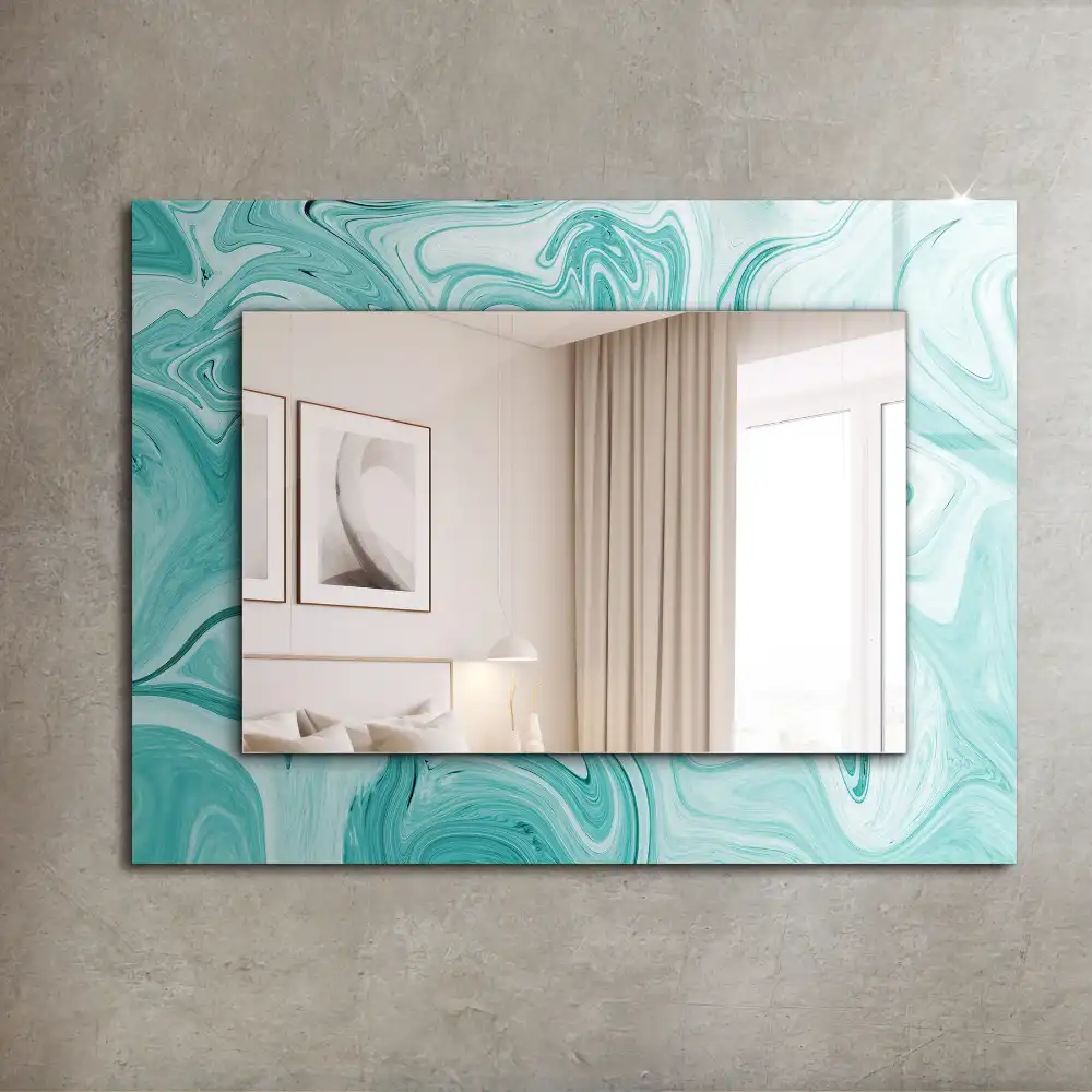 Rectangular mirror print Abstract Marble Pattern