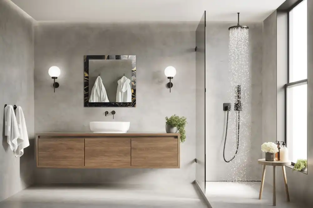 Rectangular decorative mirror Abstract Marble Pattern