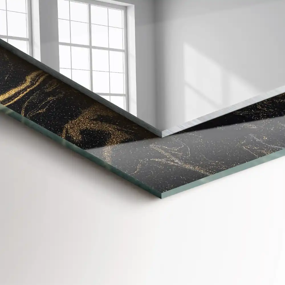 Rectangular decorative mirror Abstract Marble Pattern