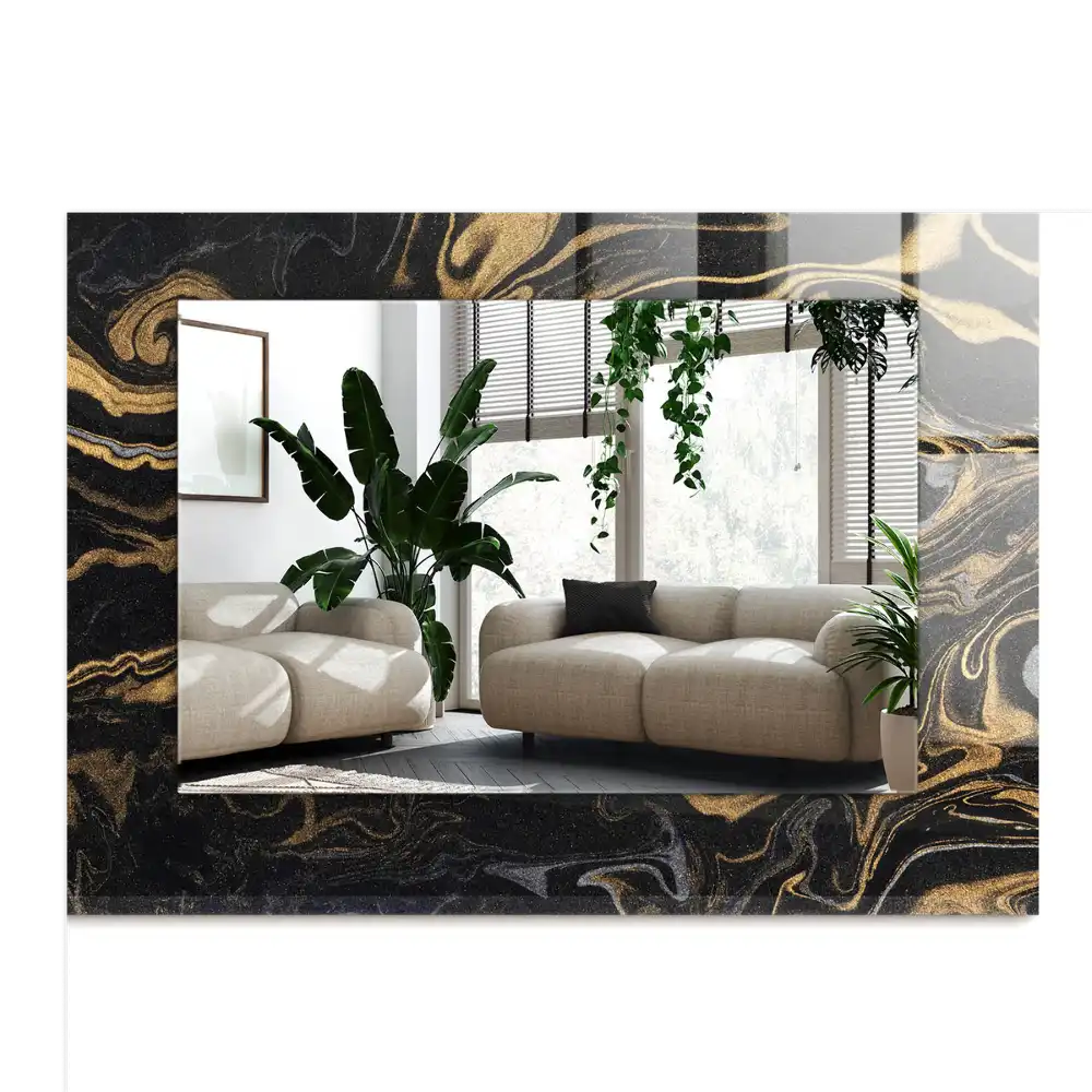 Rectangular decorative mirror Abstract Marble Pattern