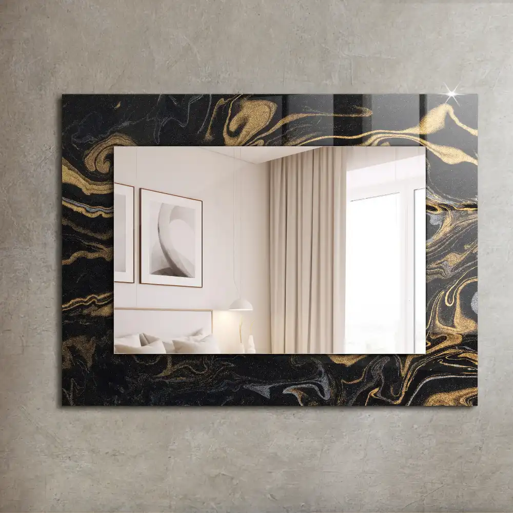 Rectangular decorative mirror Abstract Marble Pattern