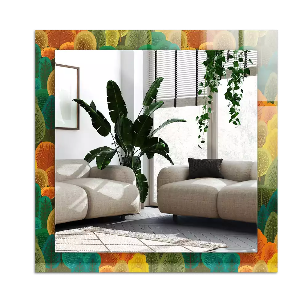 Rectangular decorative mirror Autumn Trees