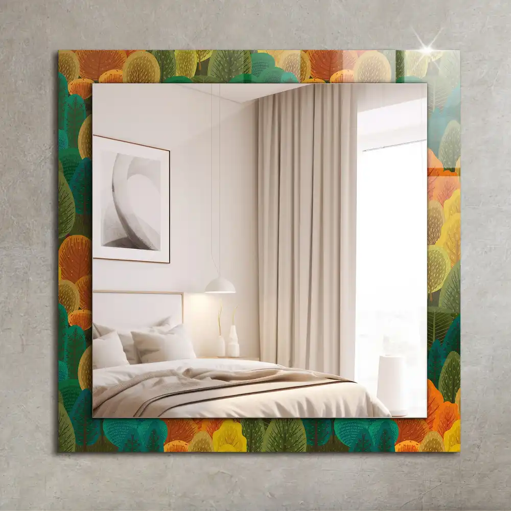 Rectangular decorative mirror Autumn Trees