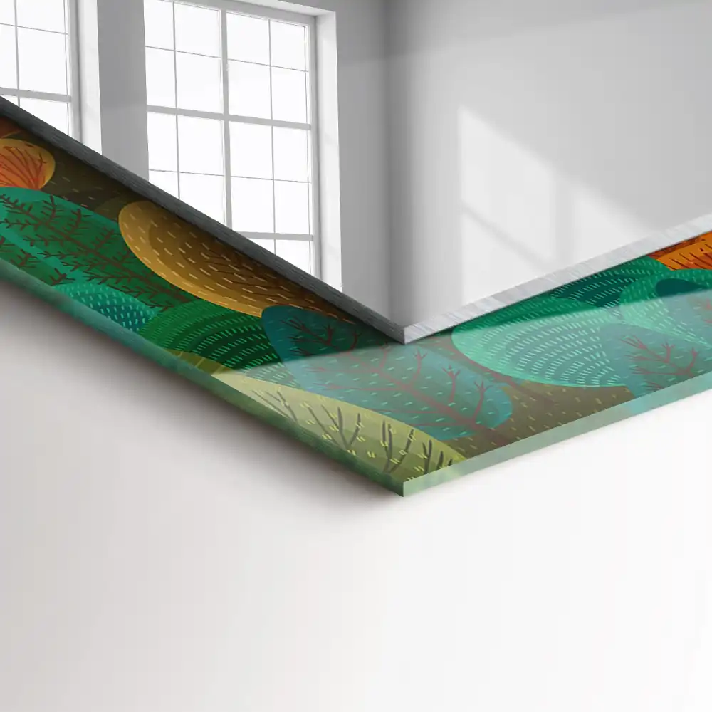 Rectangular decorative mirror Autumn Trees