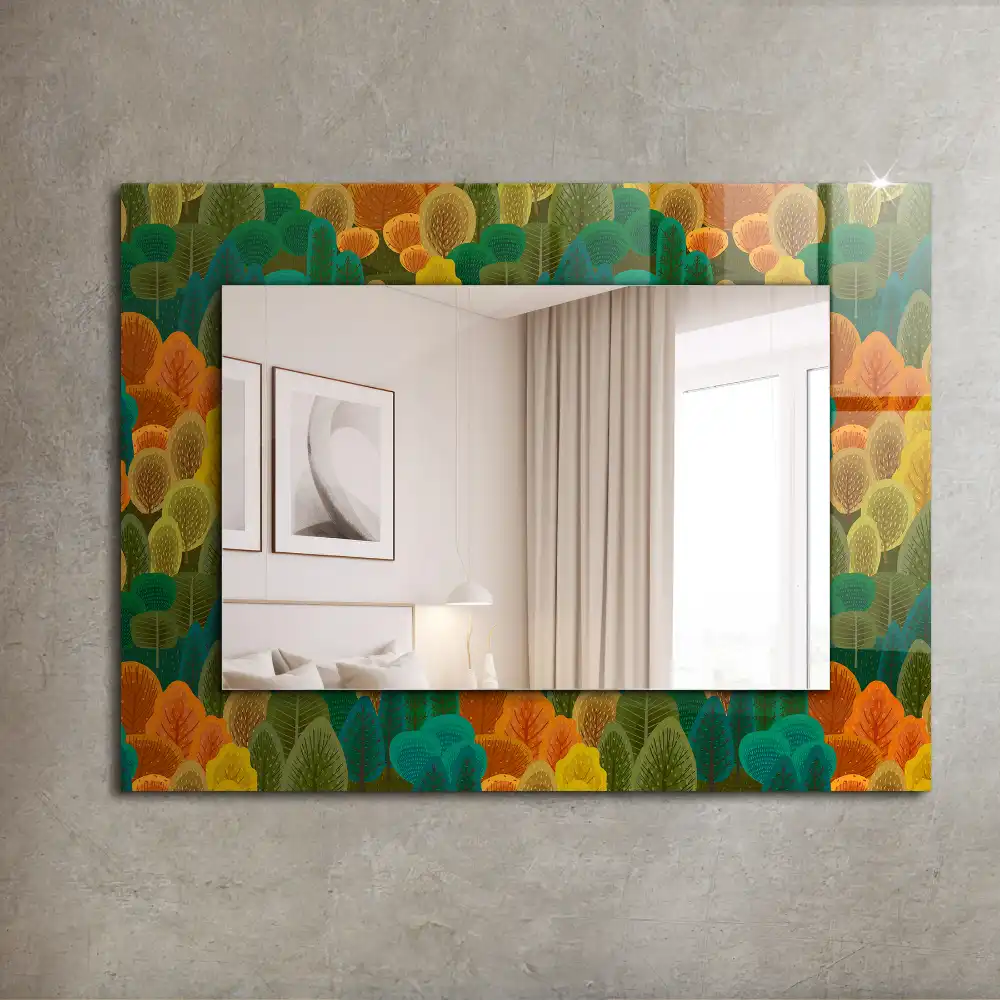 Rectangular decorative mirror Autumn Trees