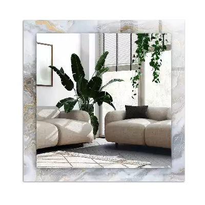 Rectangular mirror print Marble pattern texture