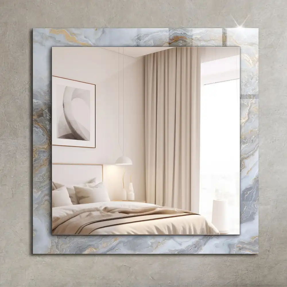 Rectangular mirror print Marble pattern texture