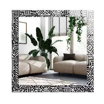 Rectangle decorative mirror Geometric pattern