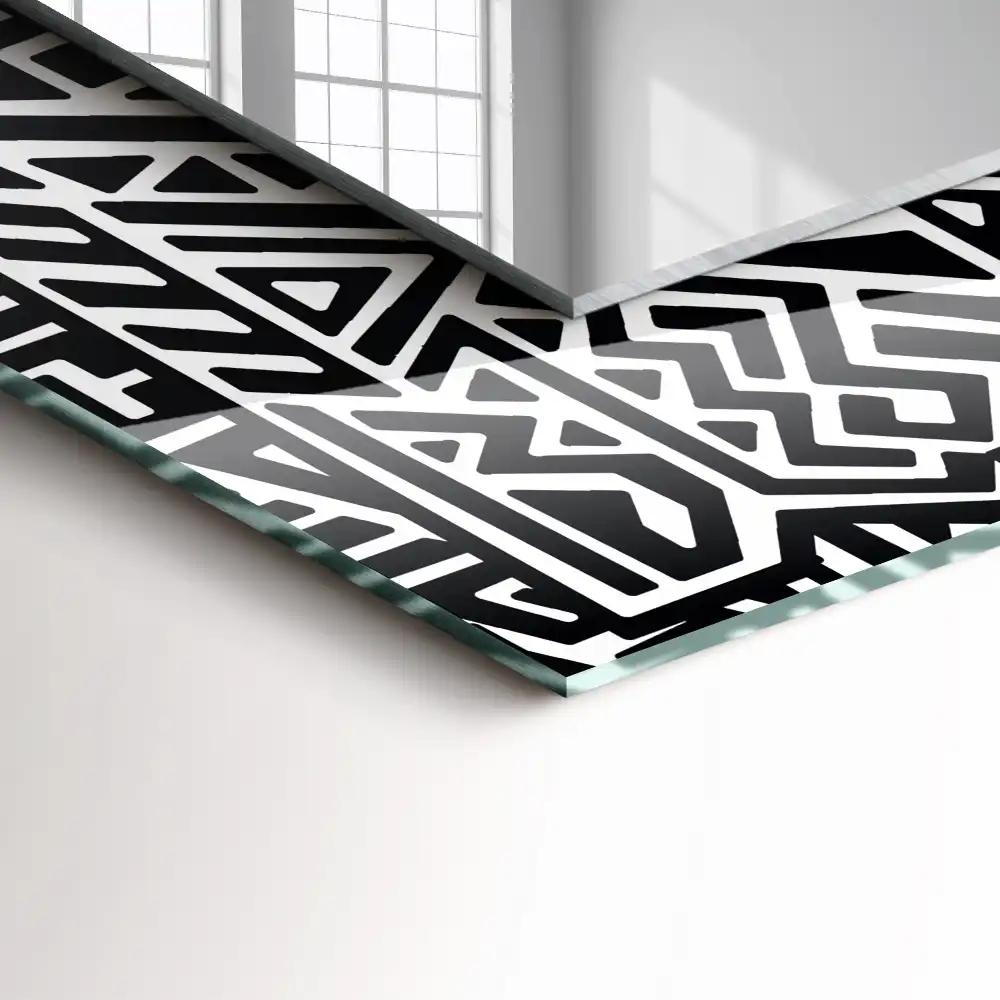 Rectangle decorative mirror Geometric pattern