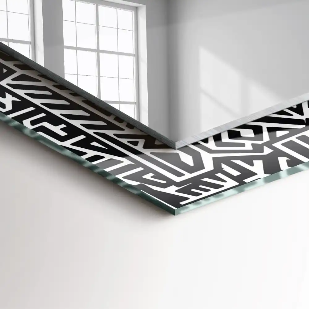 Rectangle decorative mirror Geometric pattern