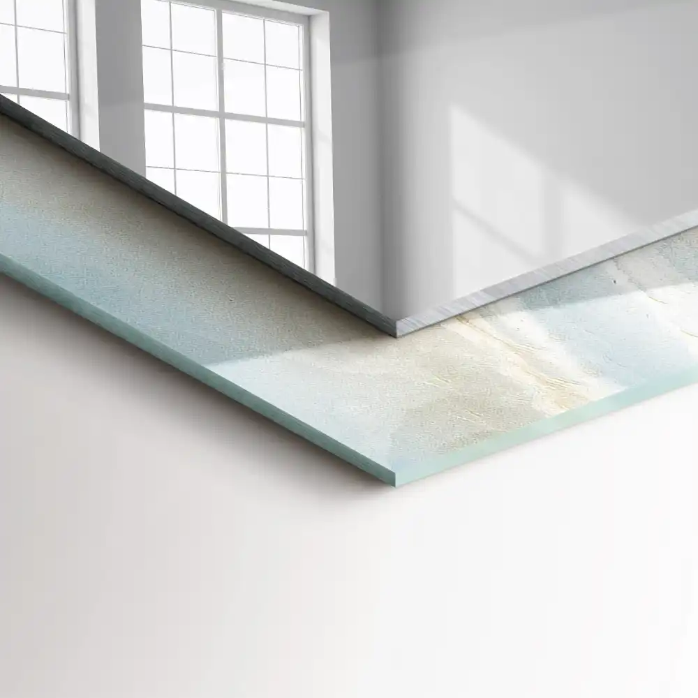 Rectangular mirror print Blue Onyx Marble