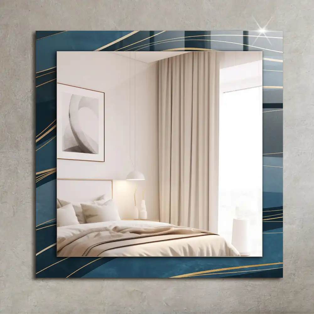 Rectangle decorative mirror Abstract lines