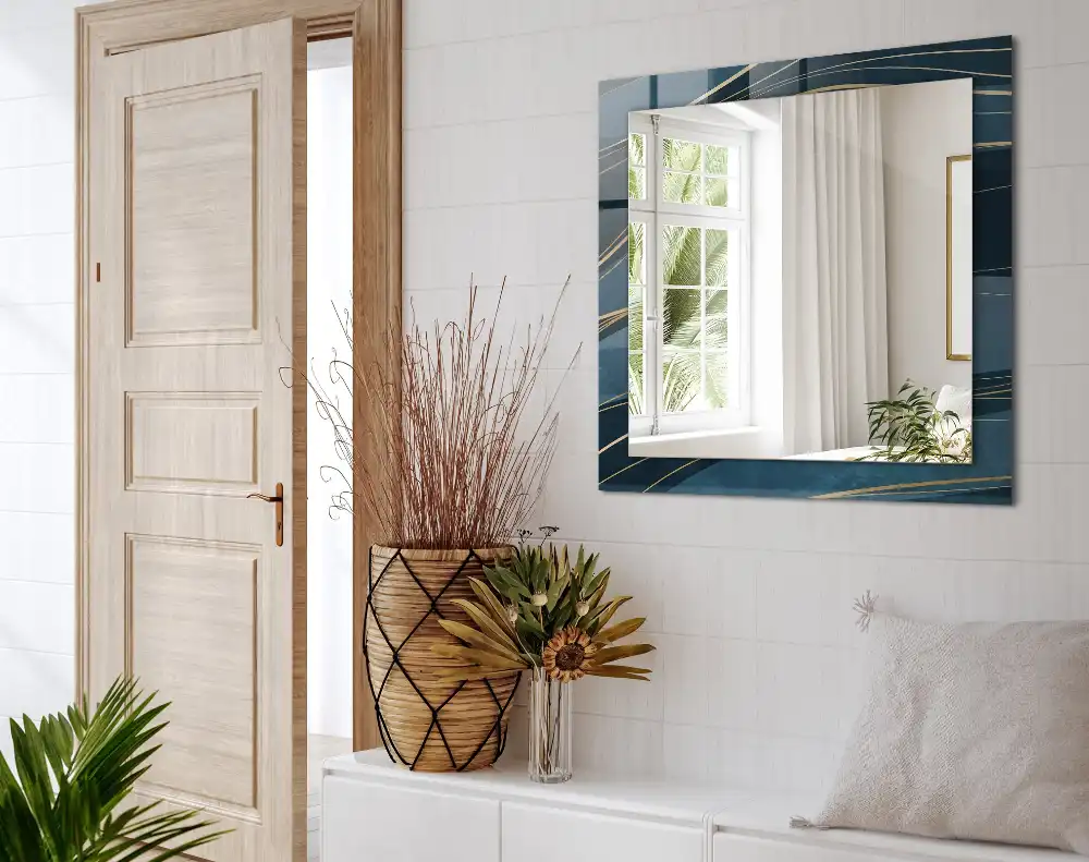 Rectangle decorative mirror Abstract lines