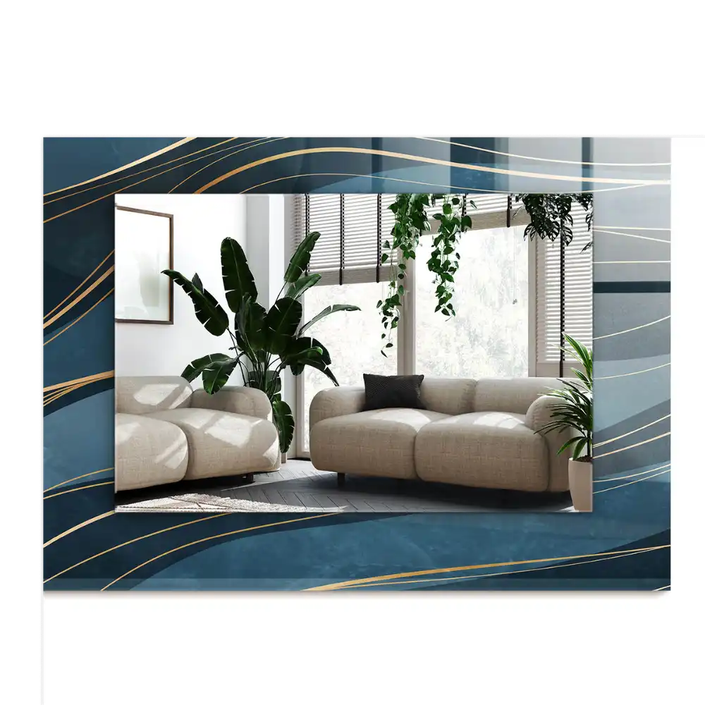 Rectangle decorative mirror Abstract lines