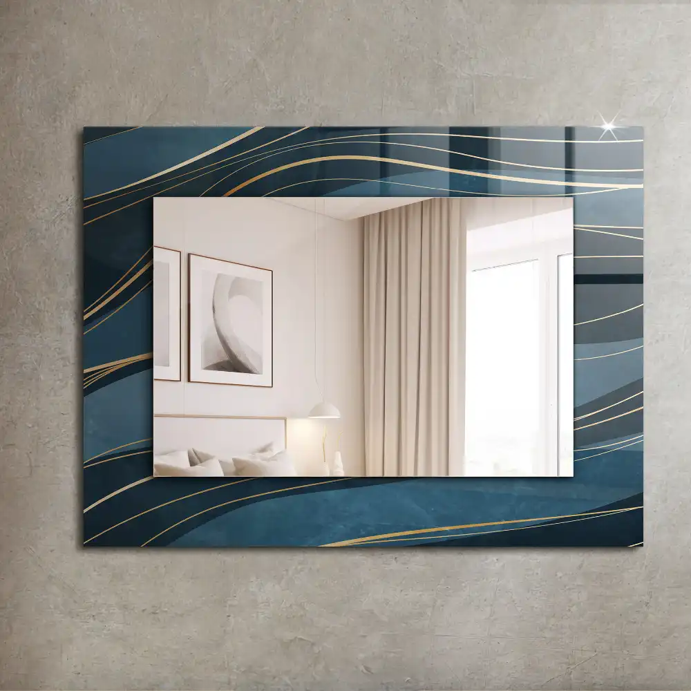 Rectangle decorative mirror Abstract lines