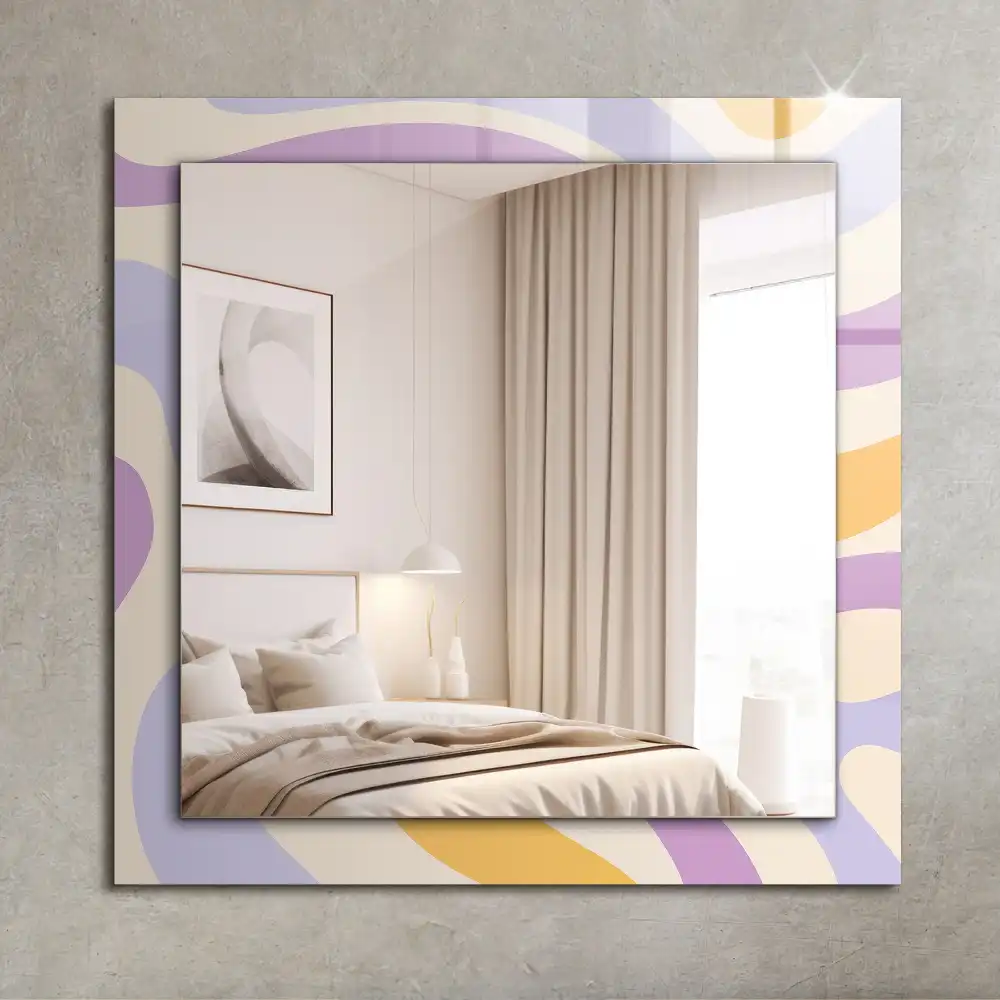Rectangular mirror print Abstract colorful patterns