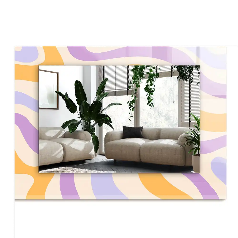 Rectangular mirror print Abstract colorful patterns