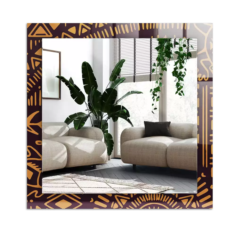 Rectangle decorative mirror Ethnic Pattern