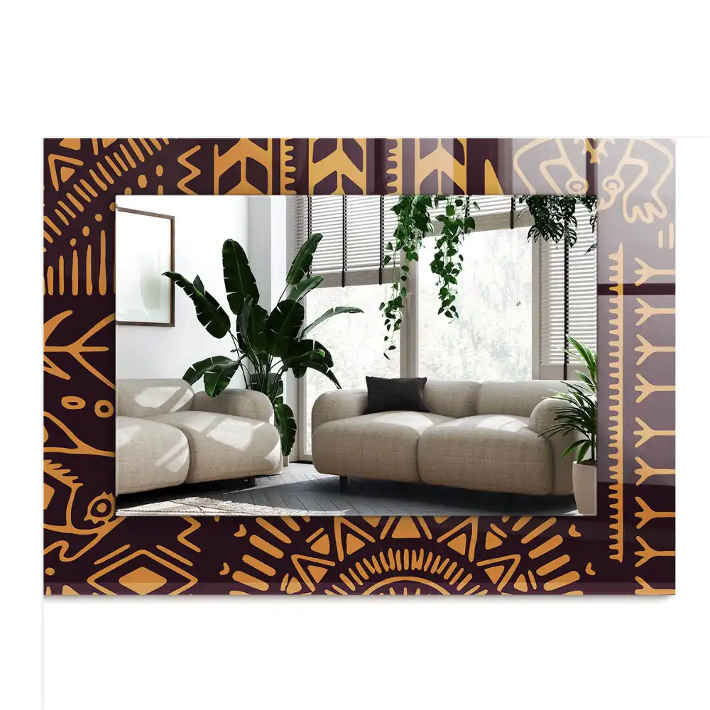 Rectangle decorative mirror Ethnic Pattern