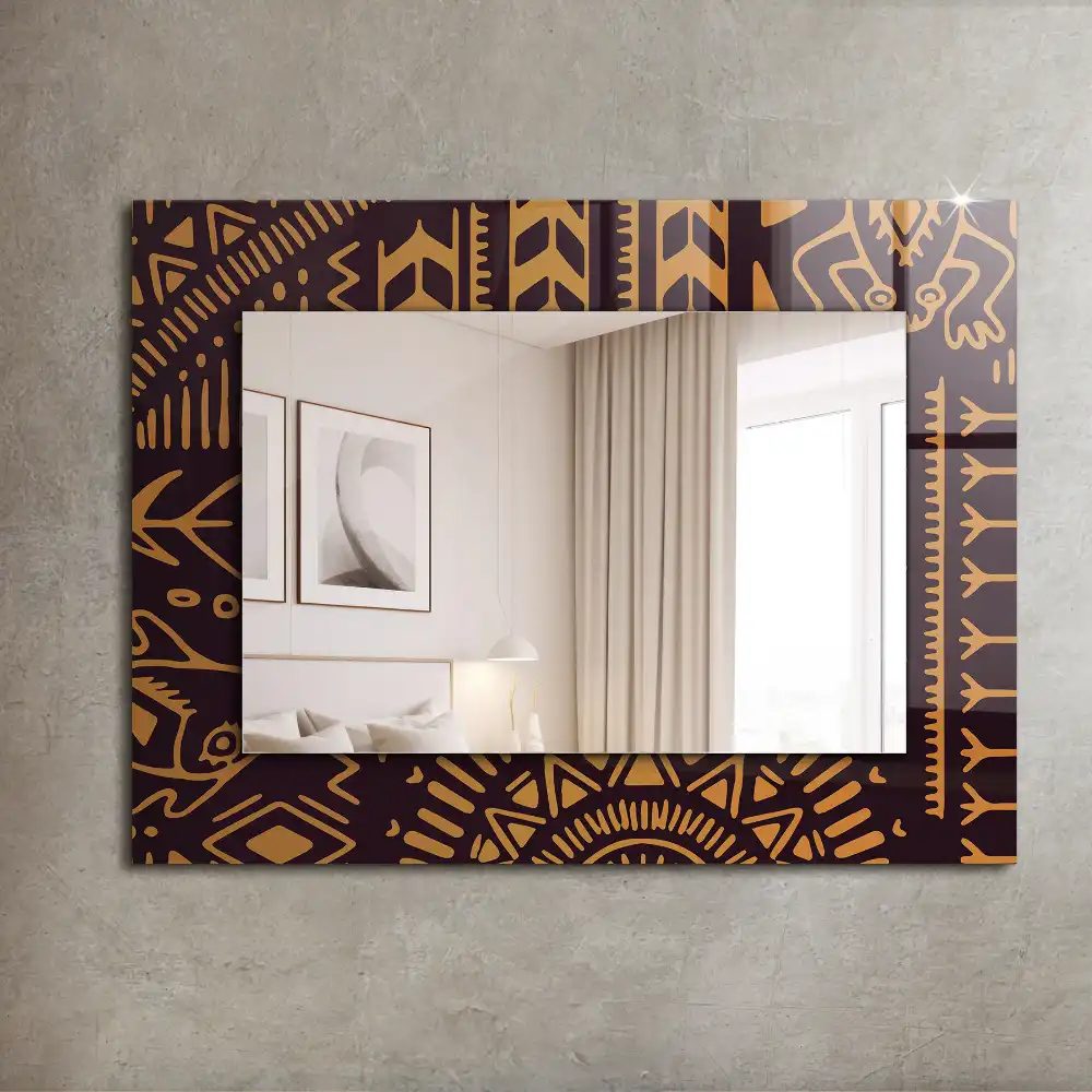 Rectangle decorative mirror Ethnic Pattern