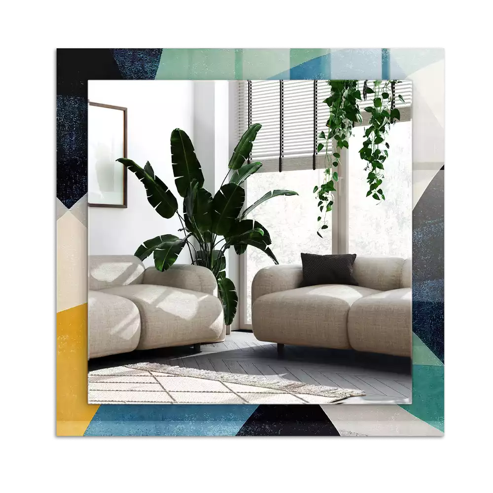 Rectangle decorative mirror Abstract colorful patterns