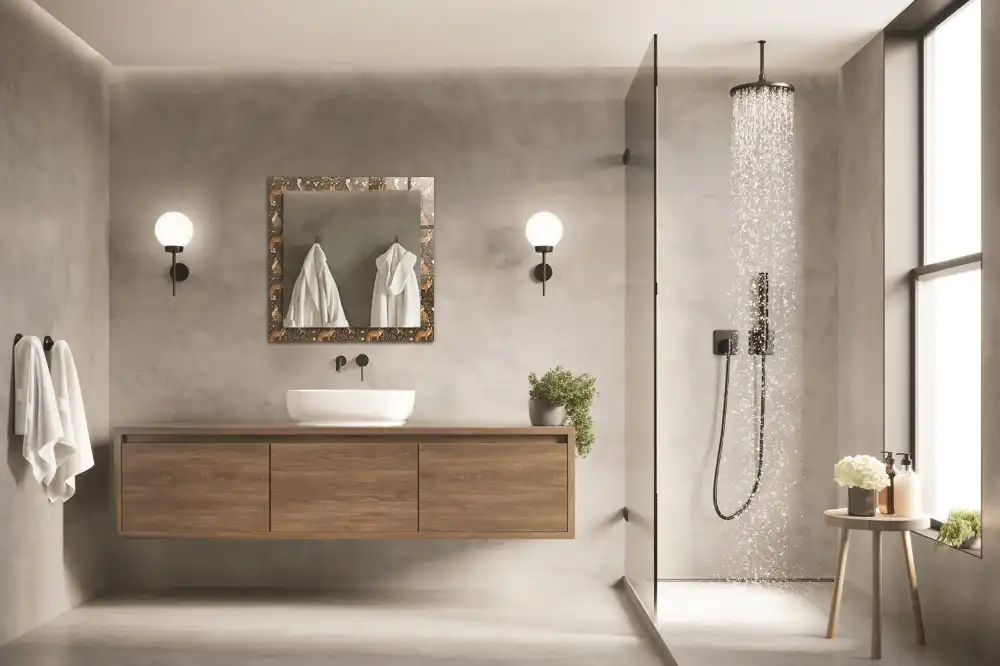 Rectangular wall mirror design The Fox and the Owl