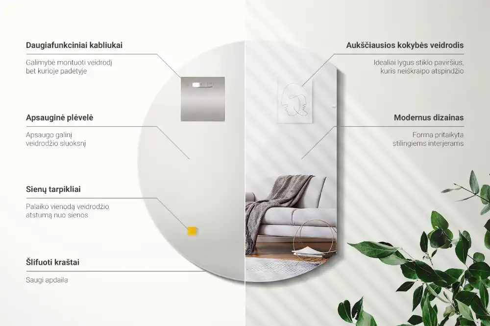 Half moon mirror original addition